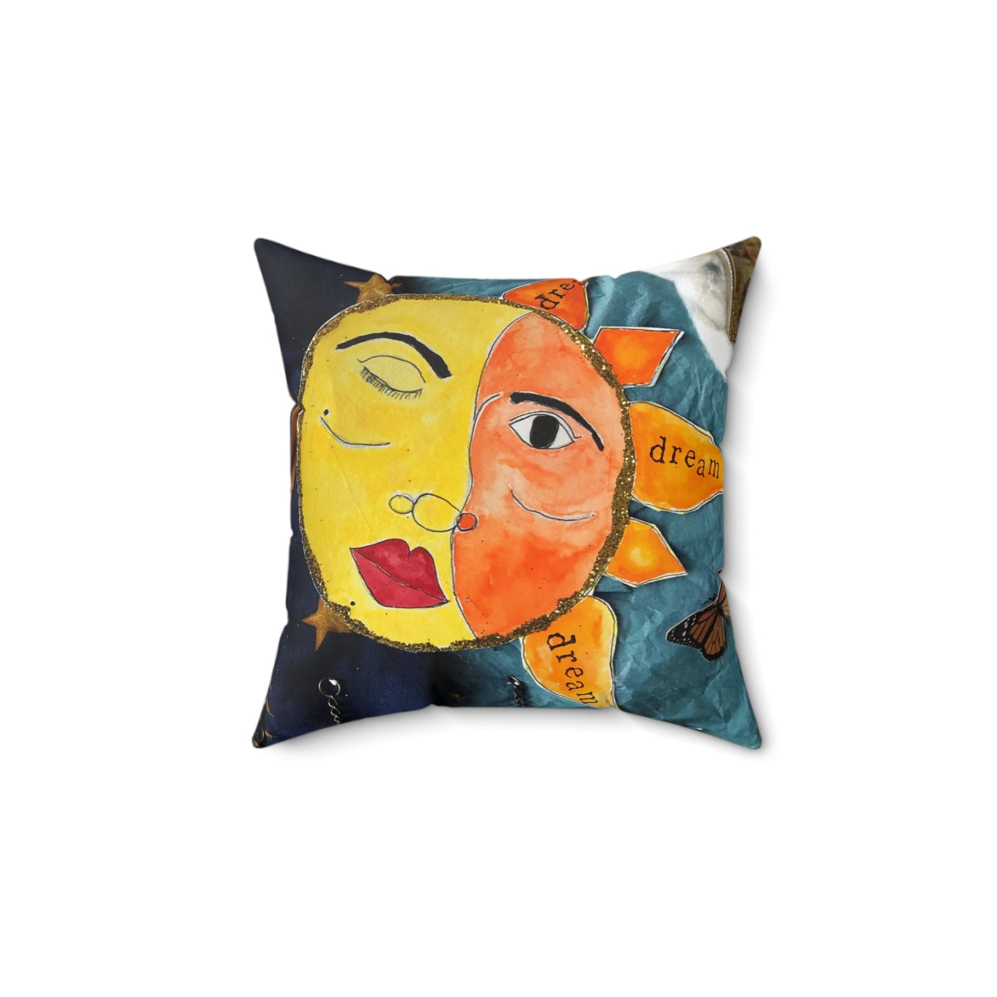 Celestial Circus Square Throw Pillow