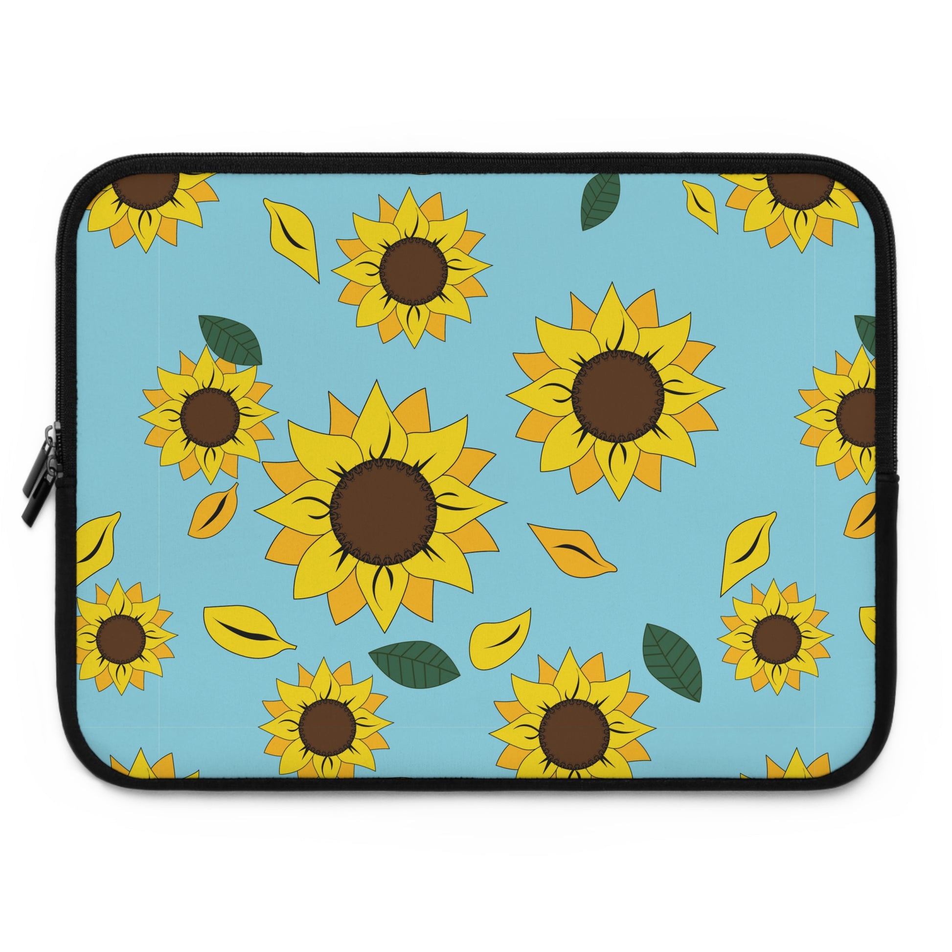 15" Sunflower patterned laptop sleeve