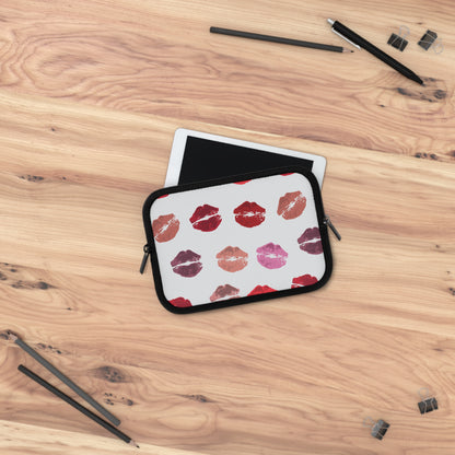 Kisses from the Misses Lipstick-Print Laptop Case/Sleeve