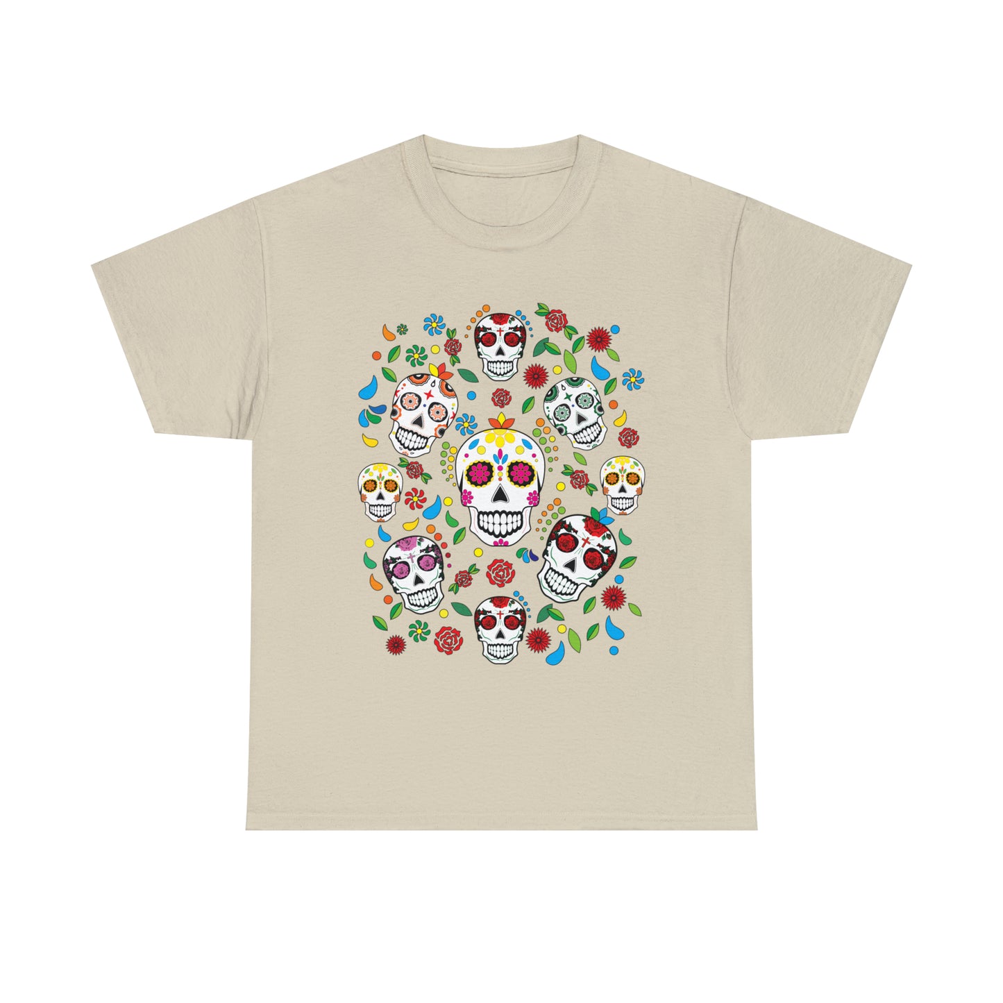 Day of the Dead Sugar Skulls Custom T-Shirt (Multiple Colors)