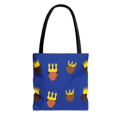 Black Kings Large-Print Canvas Tote Bag