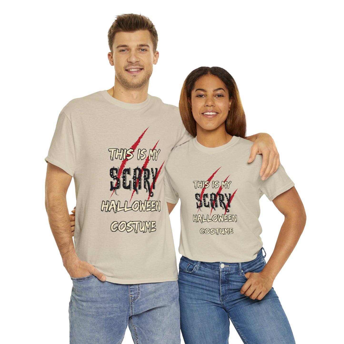 This is My Scary Halloween Costume Custom T-Shirt (Multiple Colors)