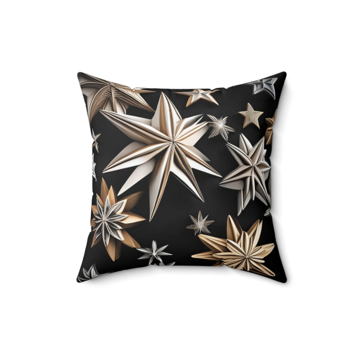 Sassy Stars Spun Polyester Square Throw Pillow, Home Decor, Home & Living, Housewarming Gift, Bedding