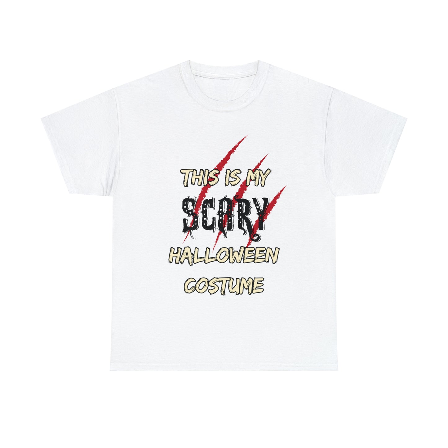 This is My Scary Halloween Costume Custom T-Shirt (Multiple Colors)