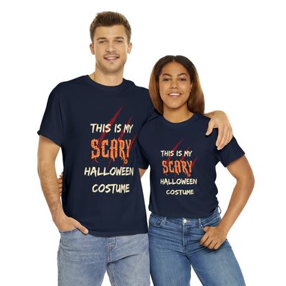 This is My Scary Halloween Costume Custom T-Shirt (Multiple Colors)