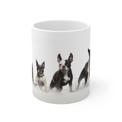 Boston Terrier Gang Coffee/Tea 11 oz Mug