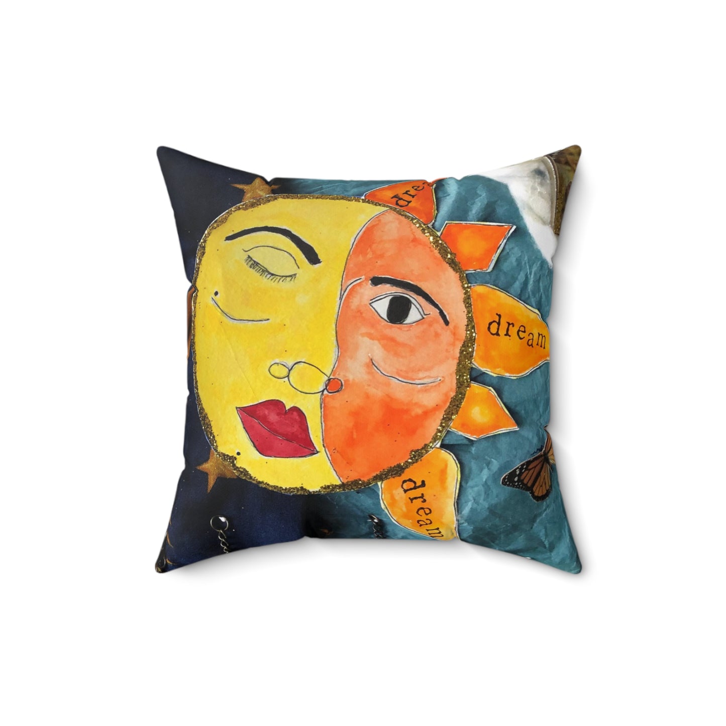 Celestial Circus Square Throw Pillow