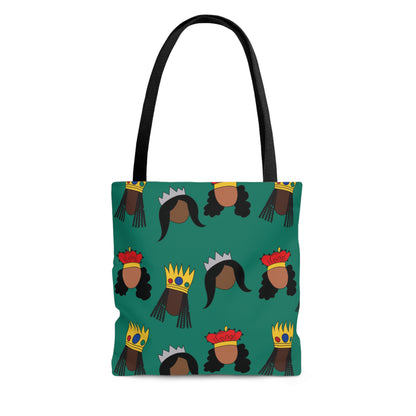 Black Queens small print Tote Bag