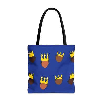 Black Kings Large-Print Canvas Tote Bag