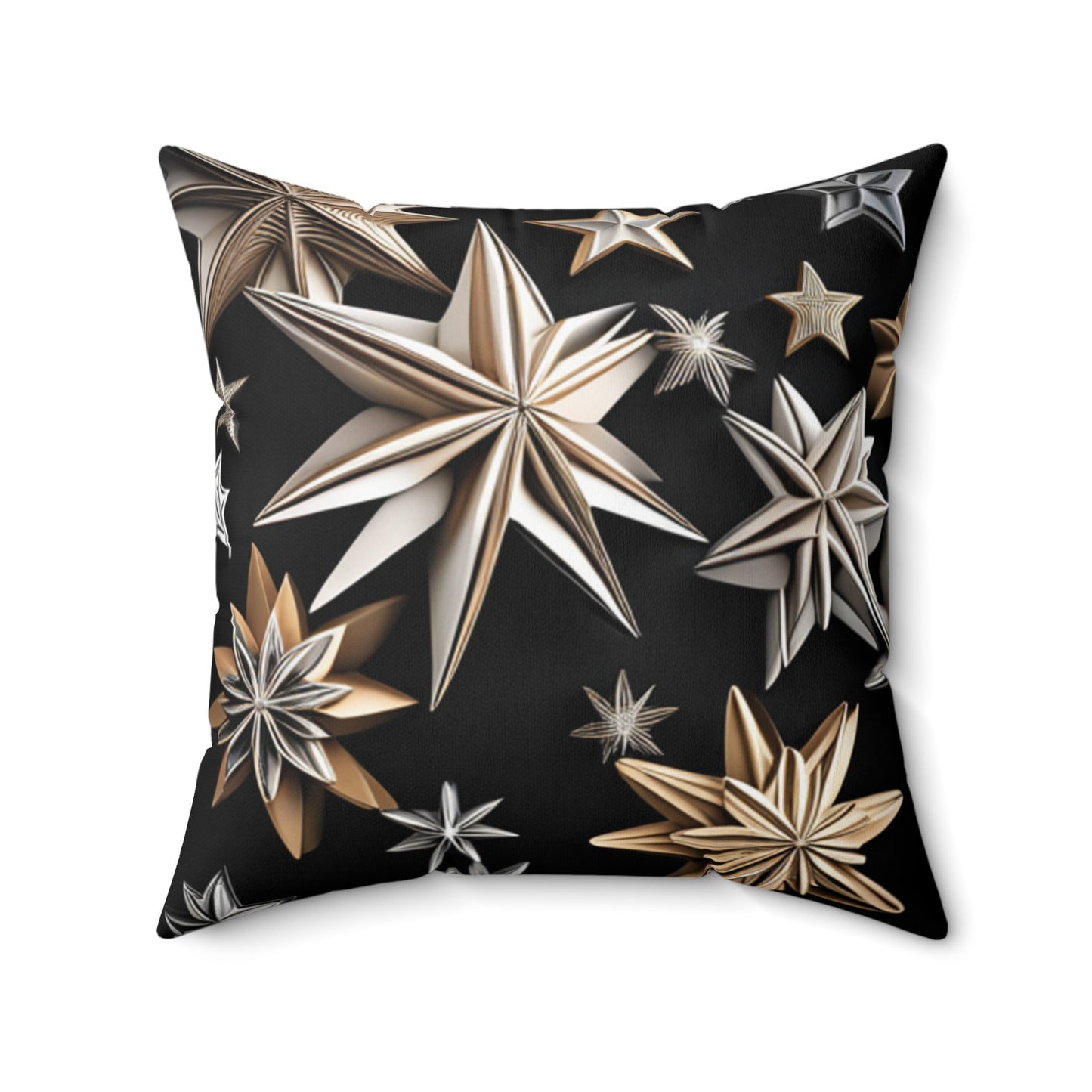 Sassy Stars Spun Polyester Square Throw Pillow, Home Decor, Home & Living, Housewarming Gift, Bedding