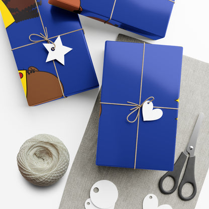 Black Kings Gift Wrapping Papers