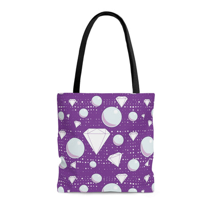 Diamonds and Pearls print Tote Bag