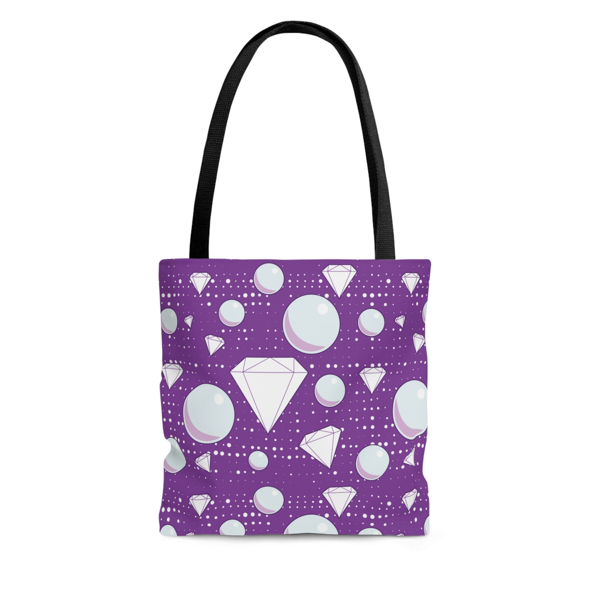 Diamonds and Pearls print Tote Bag