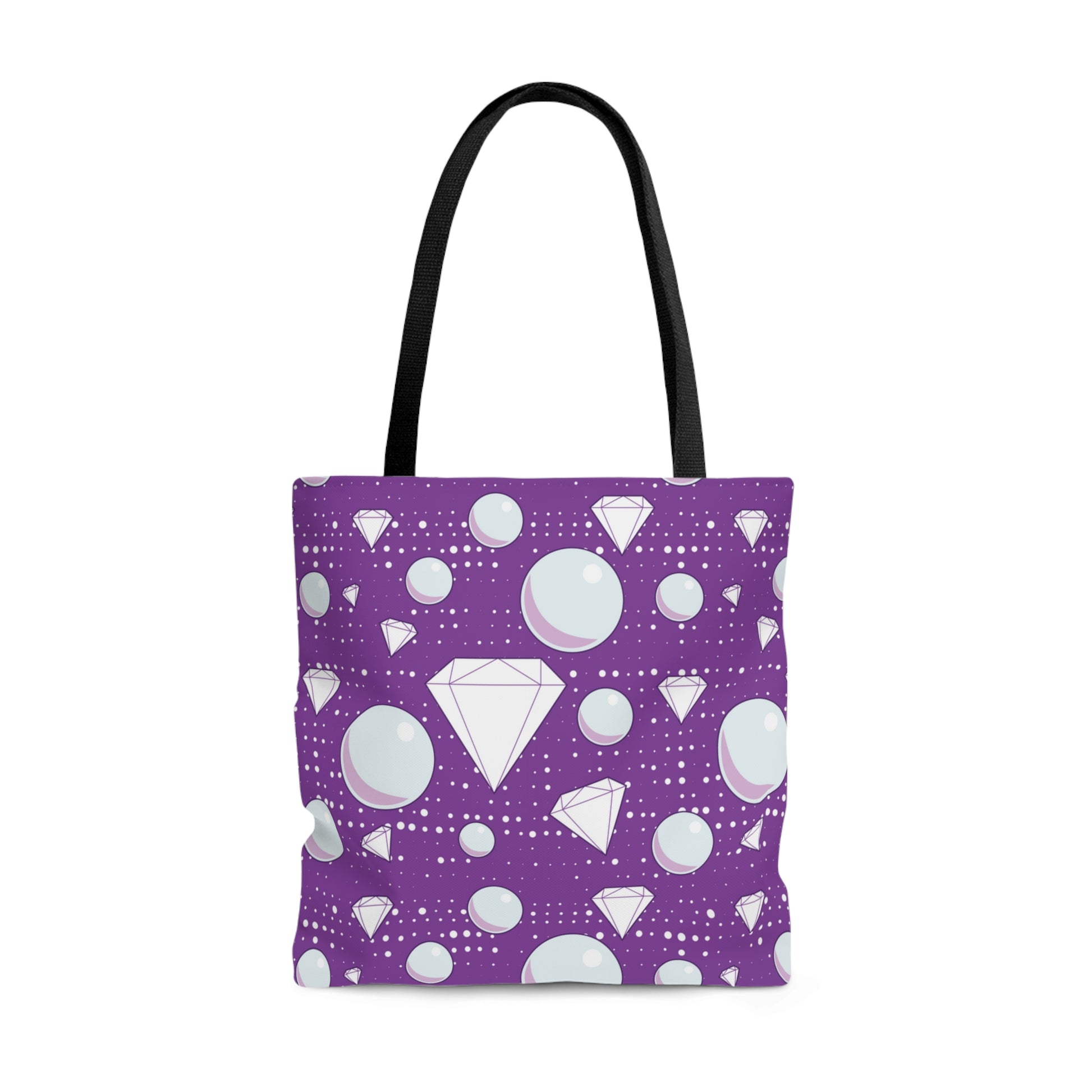 Diamonds and Pearls print Tote Bag