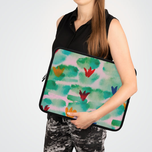 Watercolor Floral Frolic Laptop Sleeve