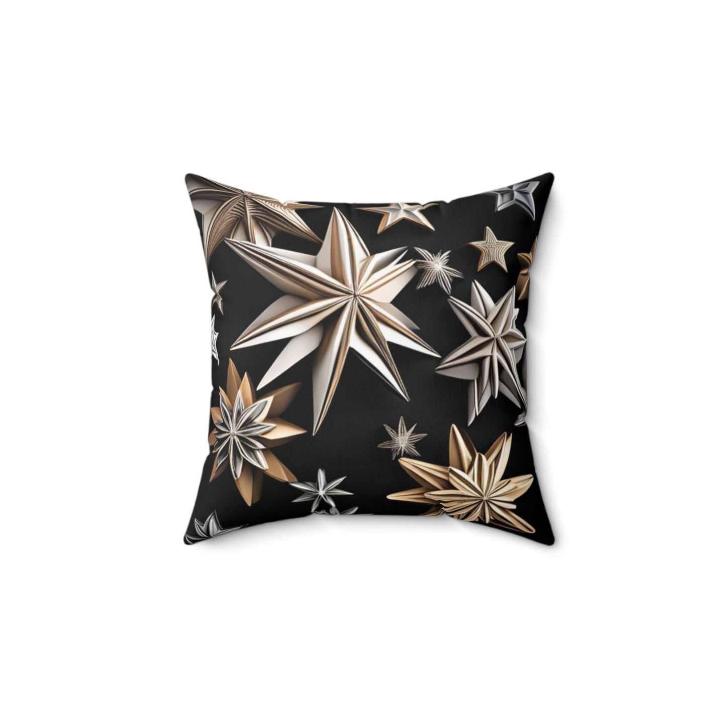 Sassy Stars Spun Polyester Square Throw Pillow, Home Decor, Home & Living, Housewarming Gift, Bedding