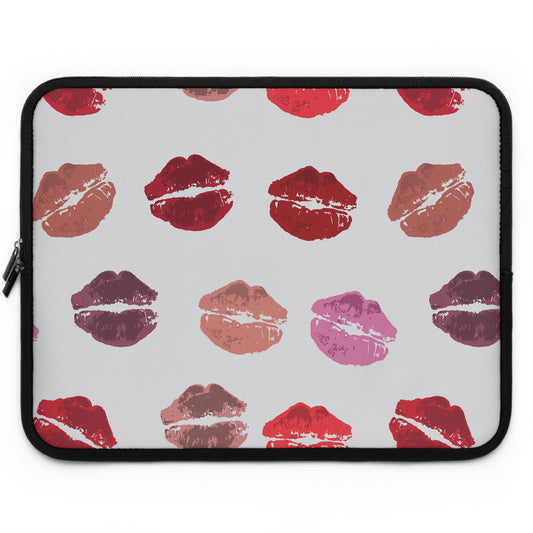 Kisses from the Misses Lipstick-Print Laptop Case/Sleeve