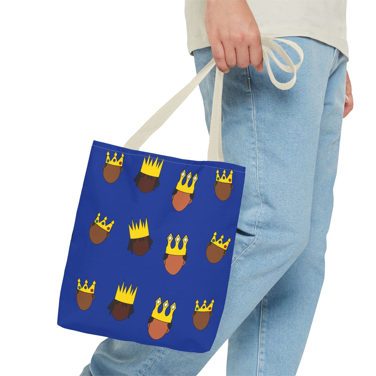 Black Kings Small Print Tote Bag