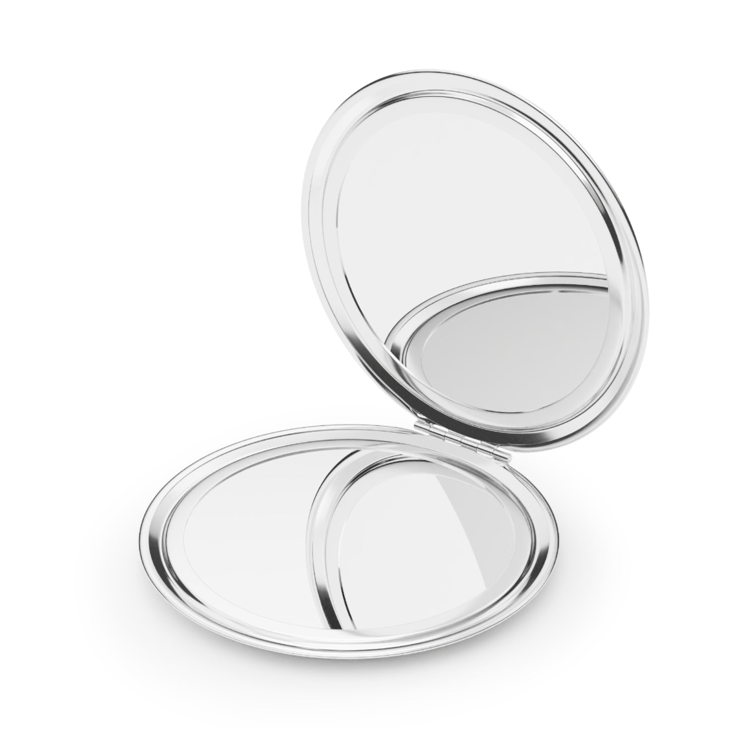 Silver Stars Compact Travel Cosmetic Mirror