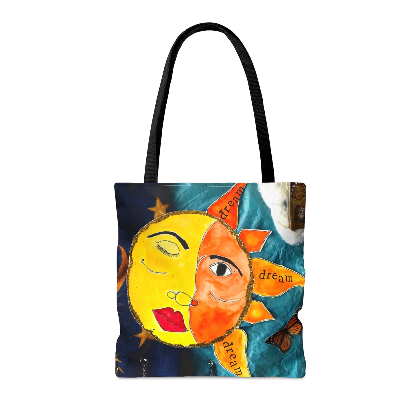 Celestial Circus Sun/Moon Shopping Tote Bag