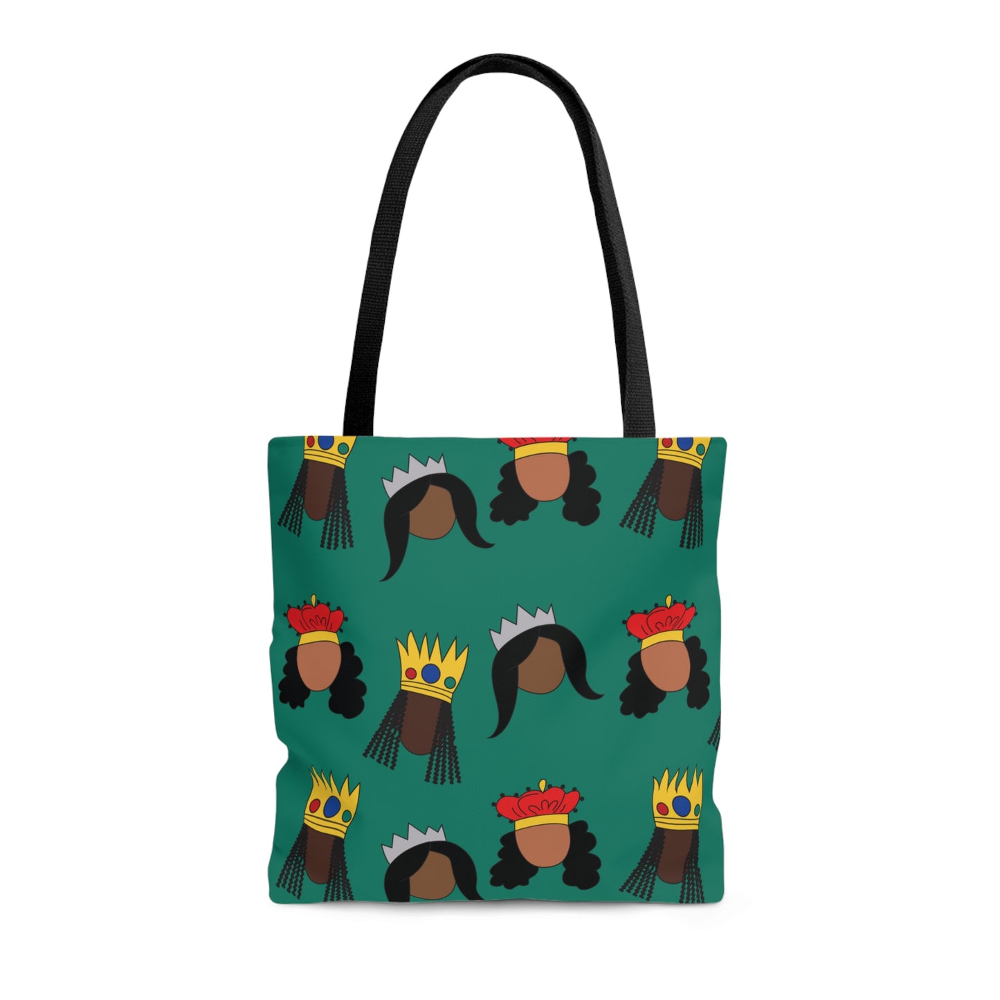 Black Queens small print Tote Bag