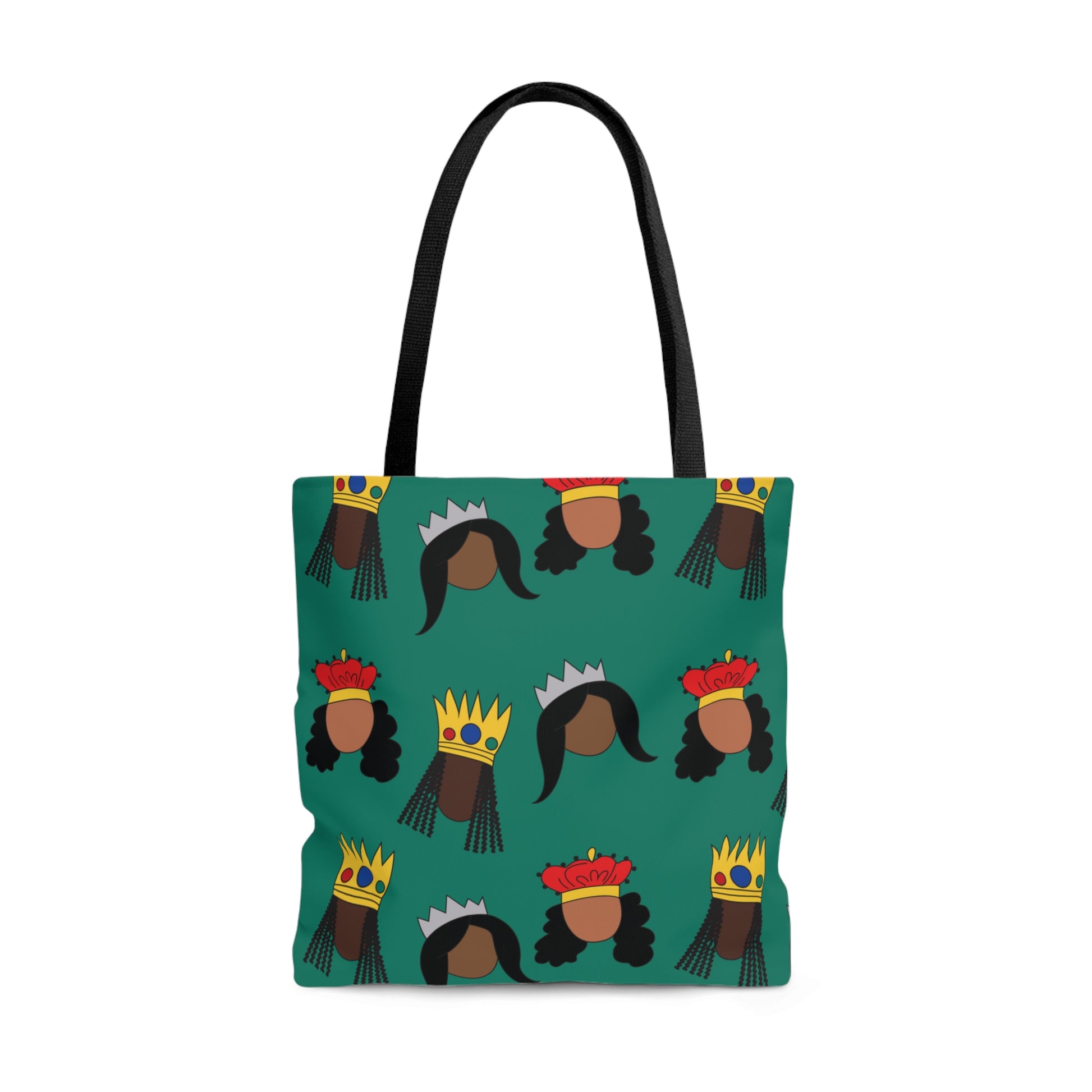 Black Queens small print Tote Bag