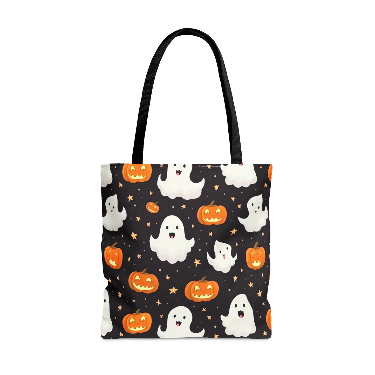 Halloween Ghost and Jack-O-Lanterns Tote Bag