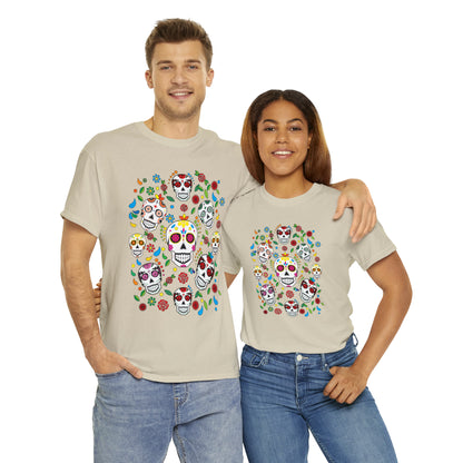 Day of the Dead Sugar Skulls Custom T-Shirt (Multiple Colors)