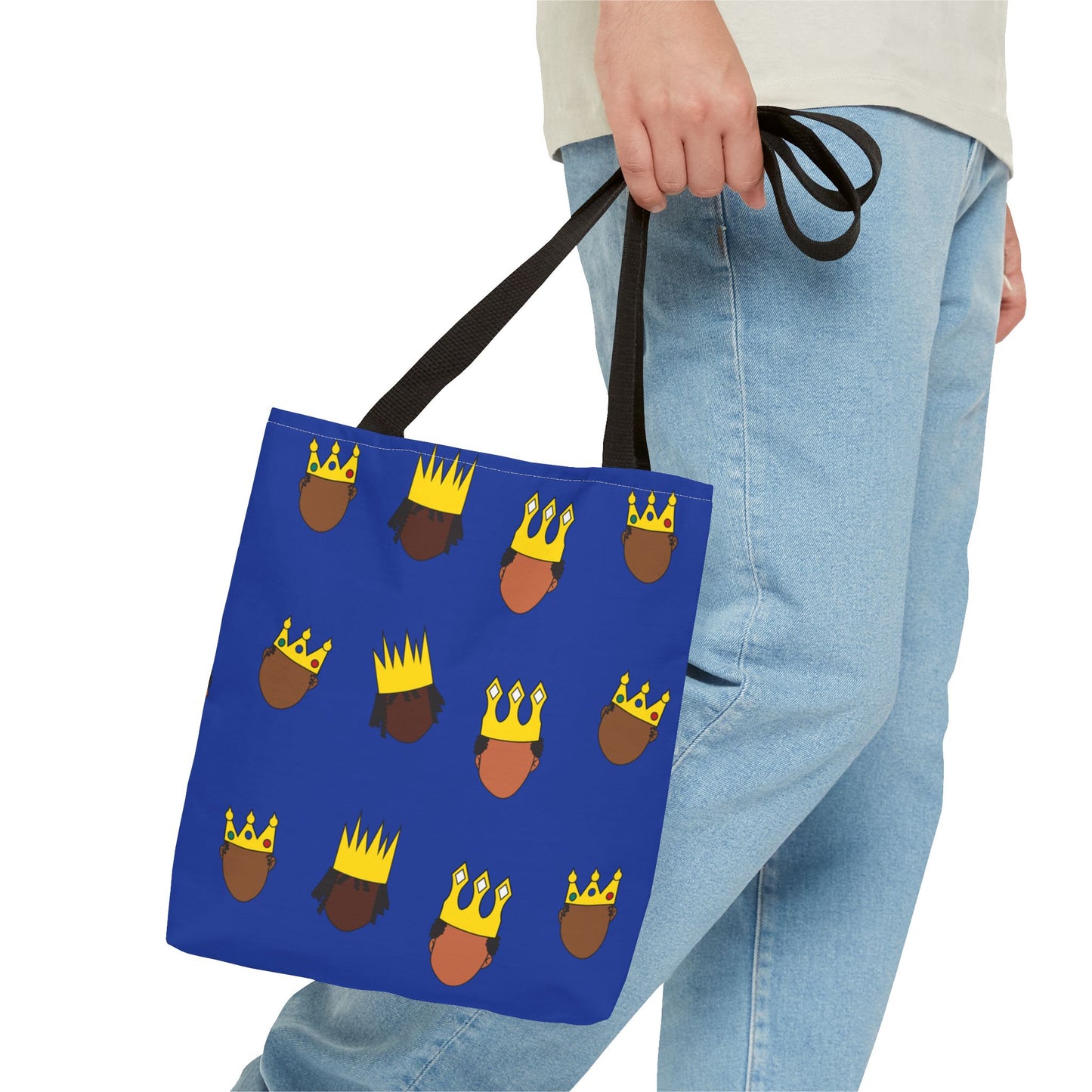 Black Kings Small Print Tote Bag