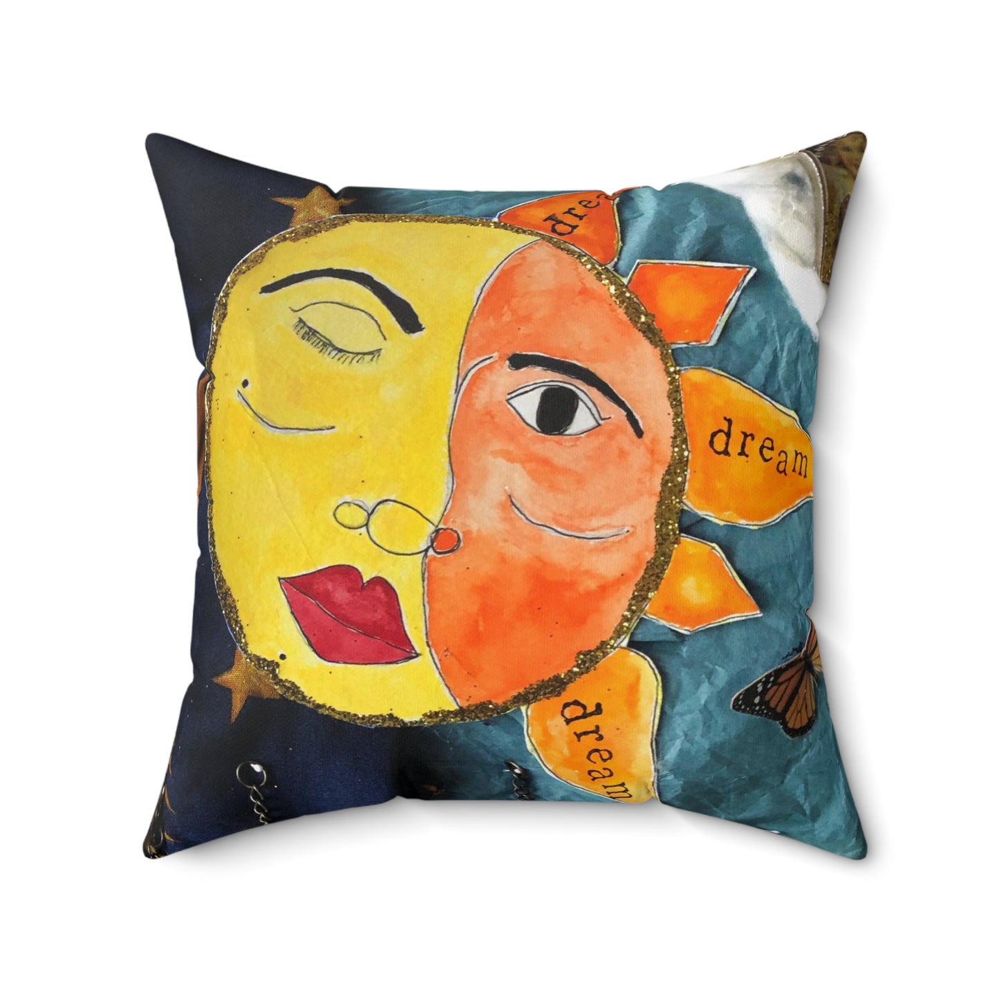 Celestial Circus Square Throw Pillow