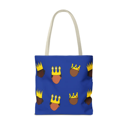 Black Kings Large-Print Canvas Tote Bag