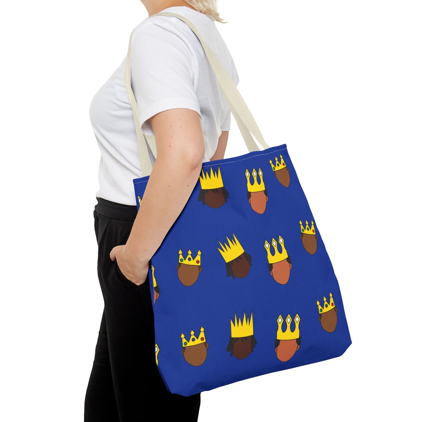 Black Kings Small Print Tote Bag