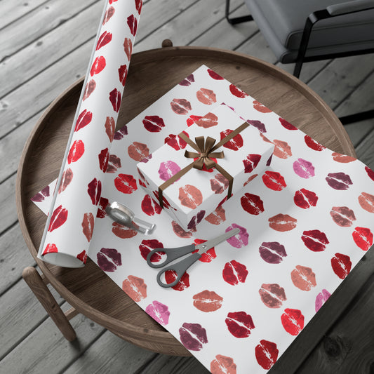 Kisses from the Misses 30X144 Matte Wrapping Paper