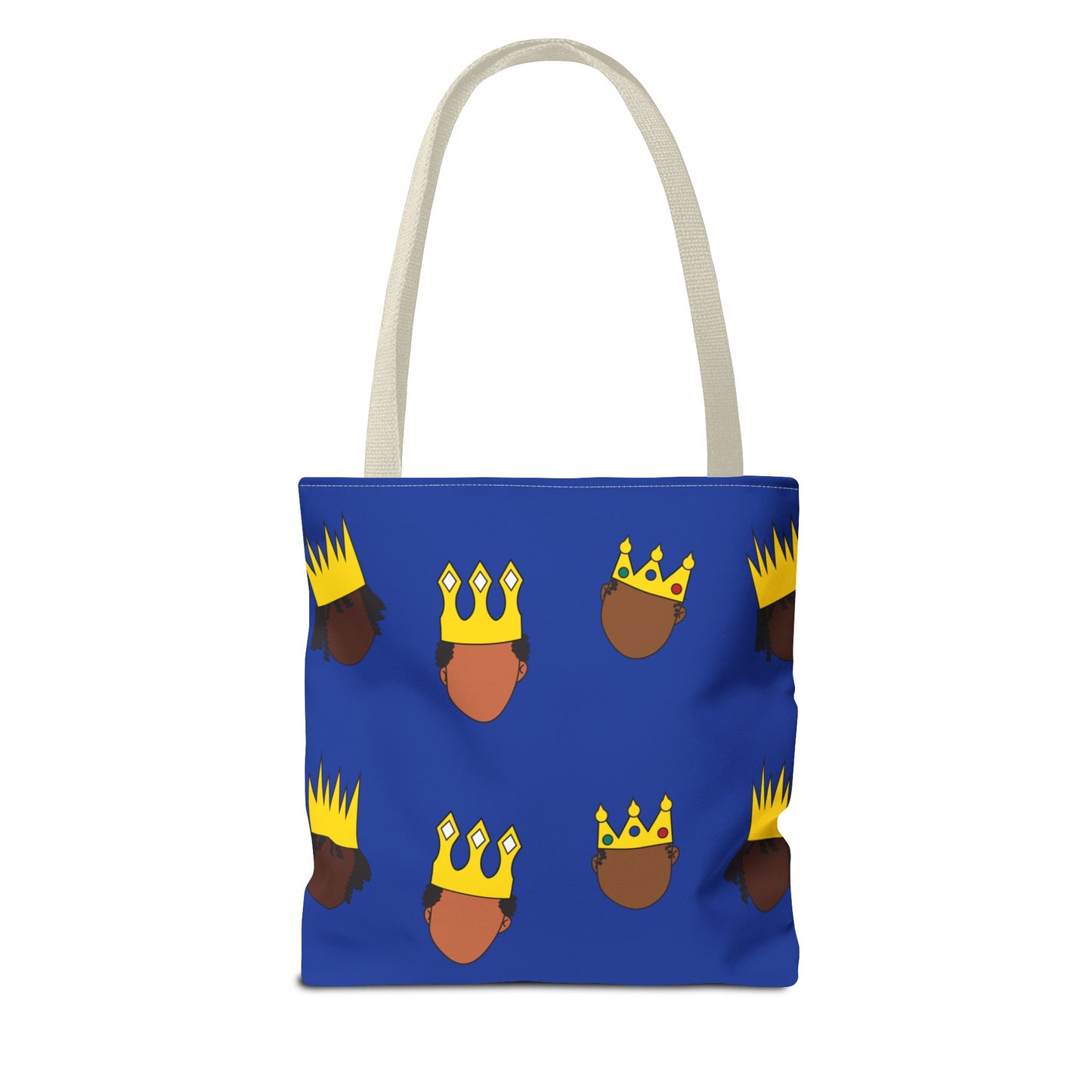 Black Kings Large-Print Canvas Tote Bag