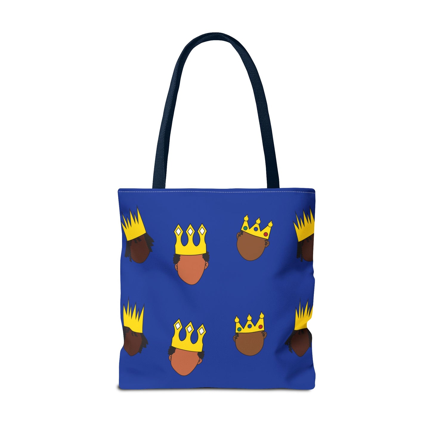 Black Kings Large-Print Canvas Tote Bag