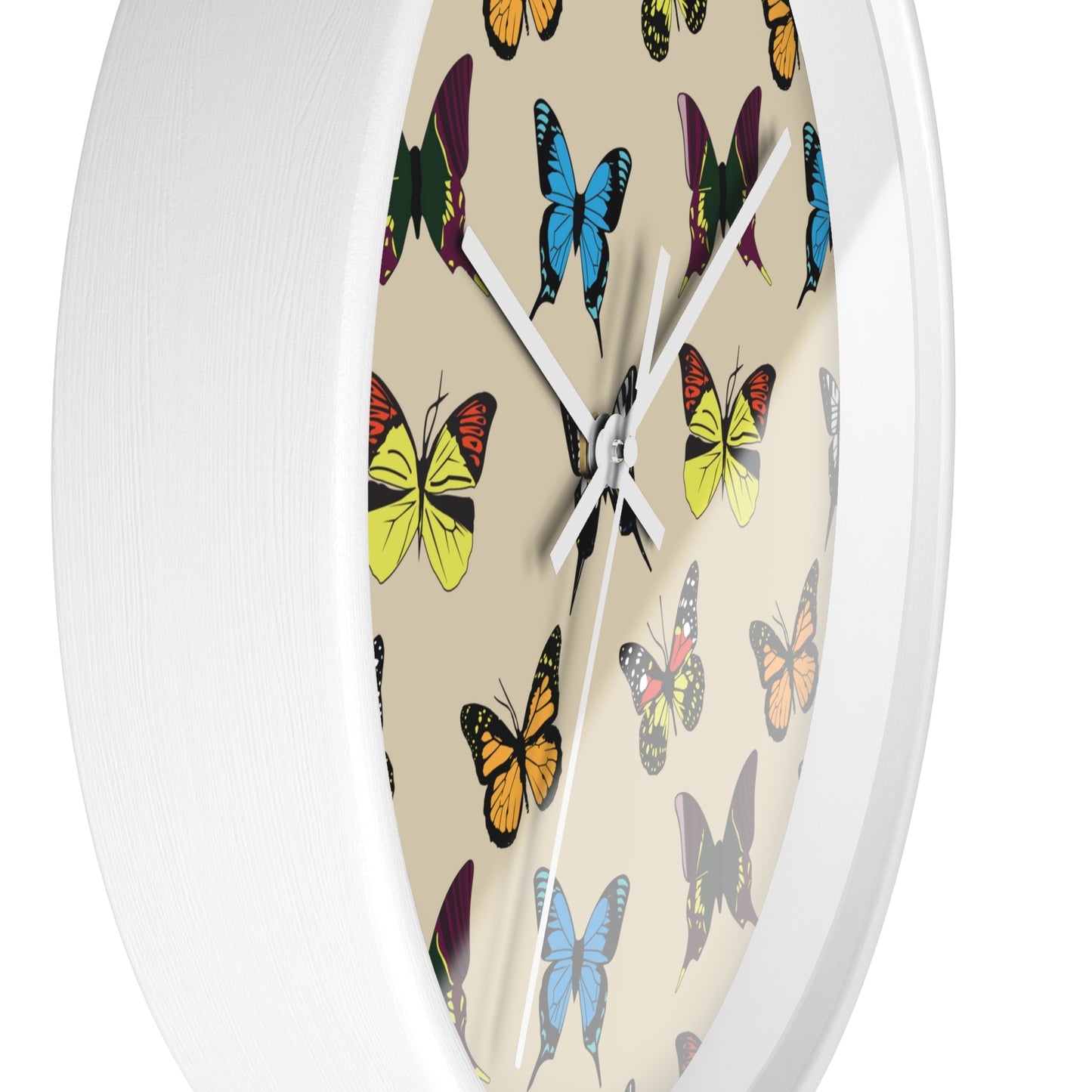 Monarchs, Blue Morpho, Swallowtail Butterfly-Lover Wall Clock, Insects, Home Decor, Housewarming Gift, Timepieces