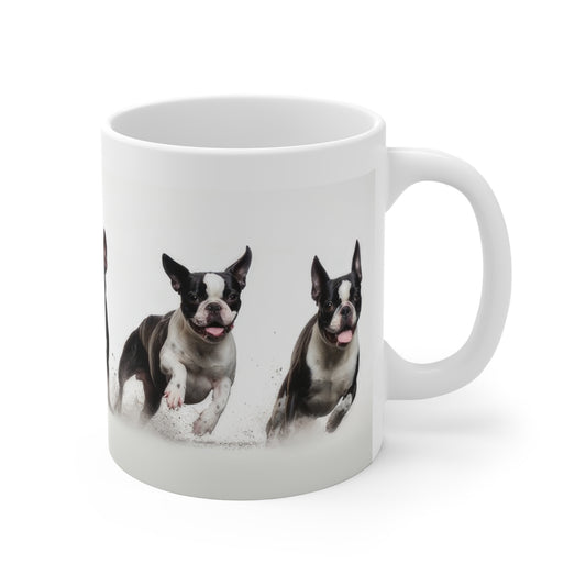 Boston Terrier Gang Coffee/Tea 11 oz Mug