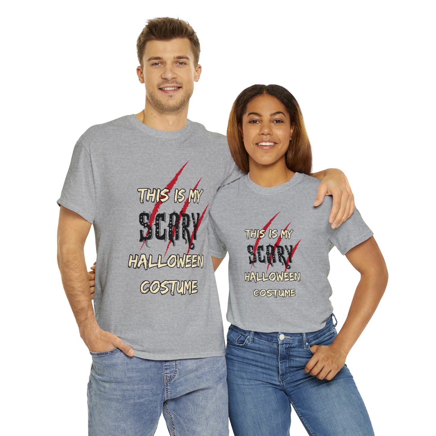 This is My Scary Halloween Costume Custom T-Shirt (Multiple Colors)