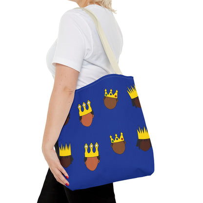 Black Kings Large-Print Canvas Tote Bag