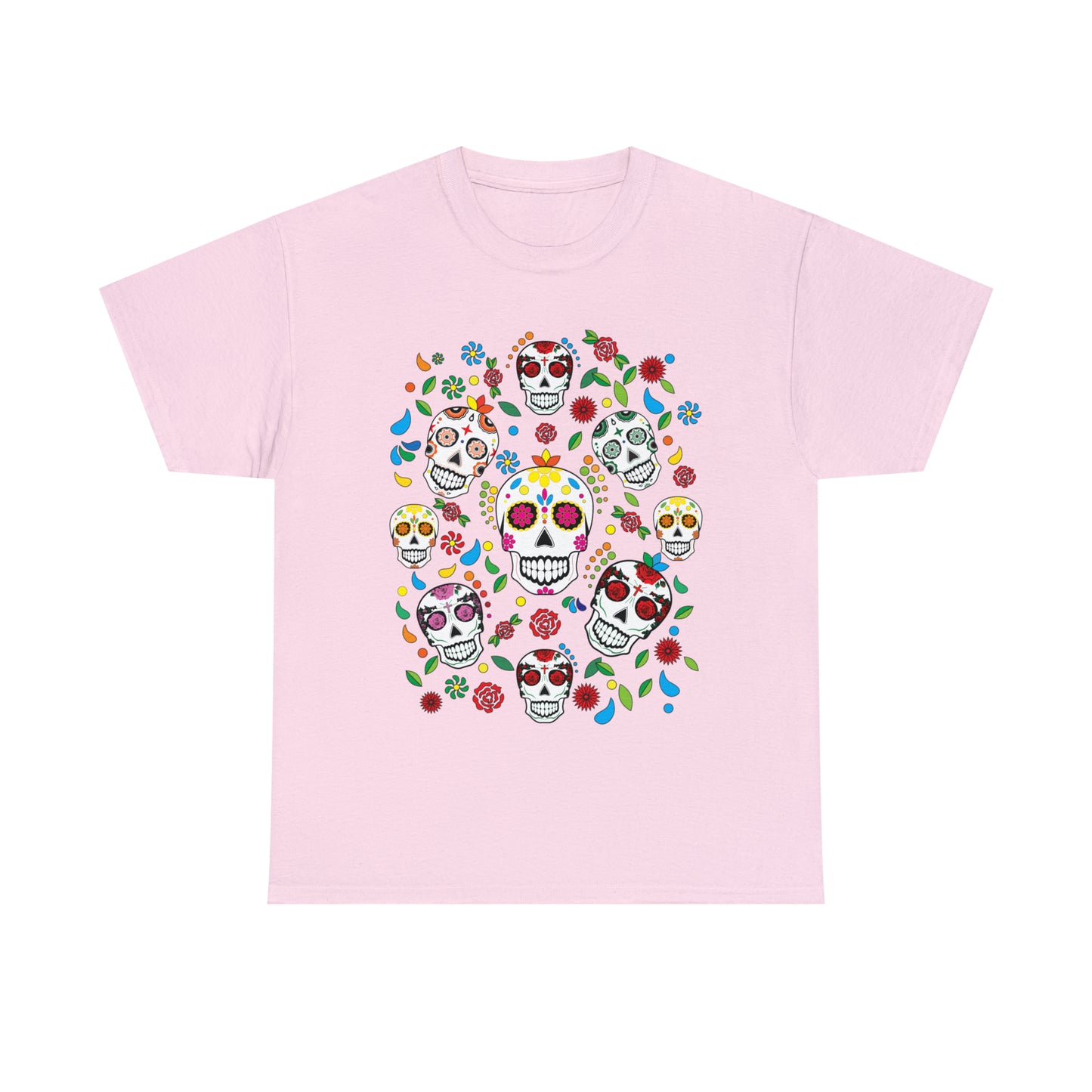 Day of the Dead Sugar Skulls Custom T-Shirt (Multiple Colors)