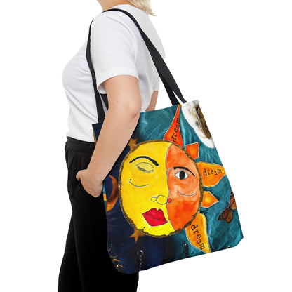 Celestial Circus Sun/Moon Shopping Tote Bag