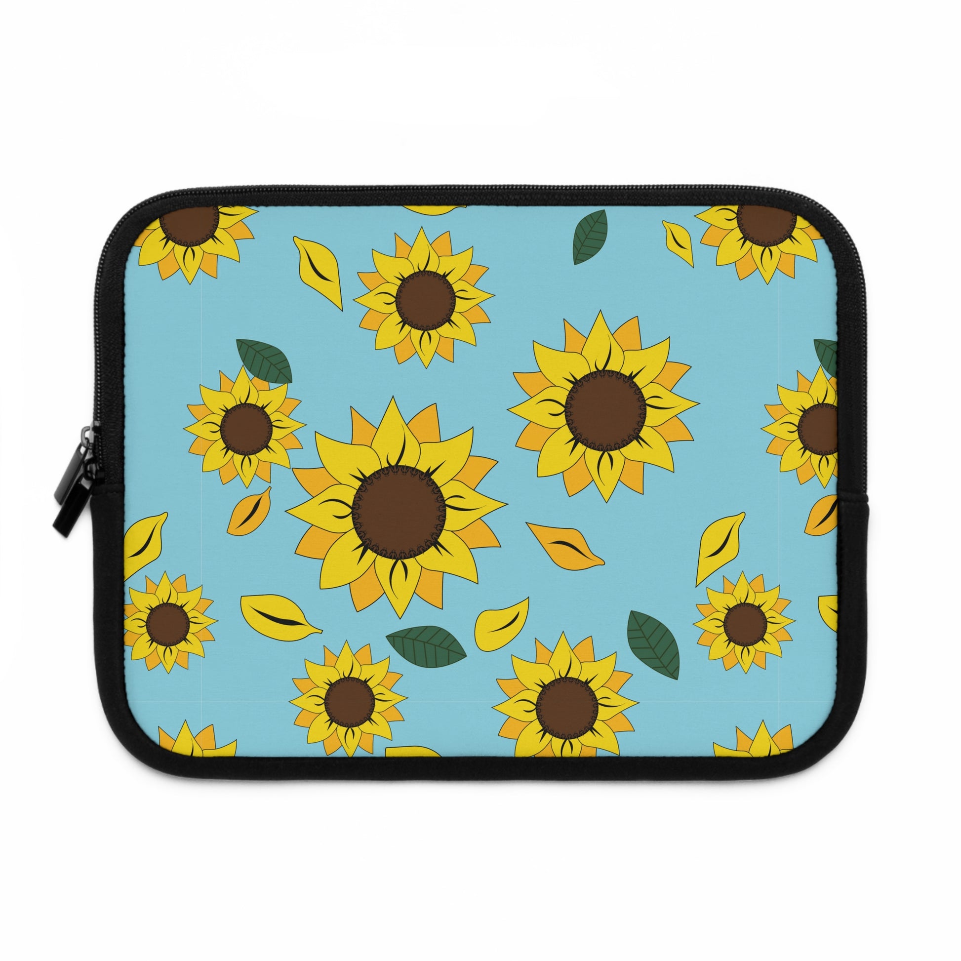 10" Sunflower patterned laptop sleeve