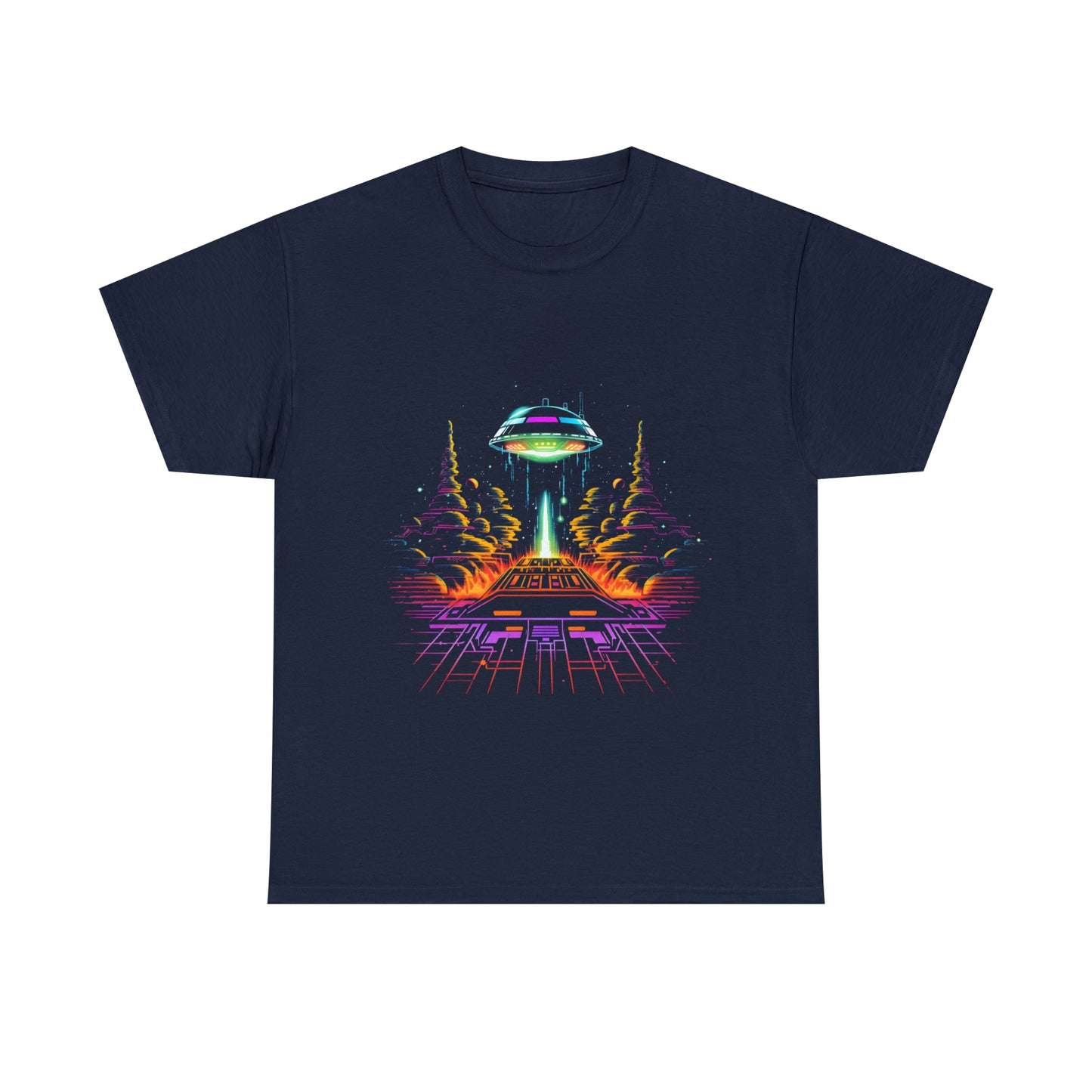 Invaders custom navy T-Shirt front