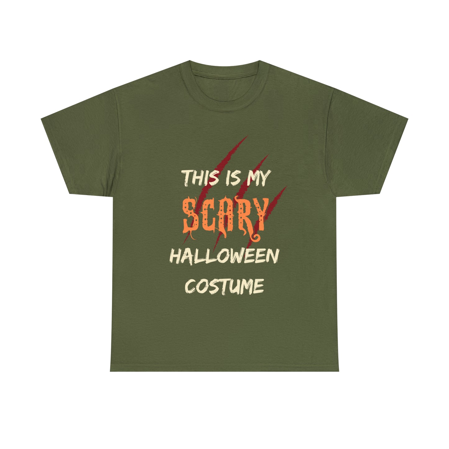 This is My Scary Halloween Costume Custom T-Shirt (Multiple Colors)