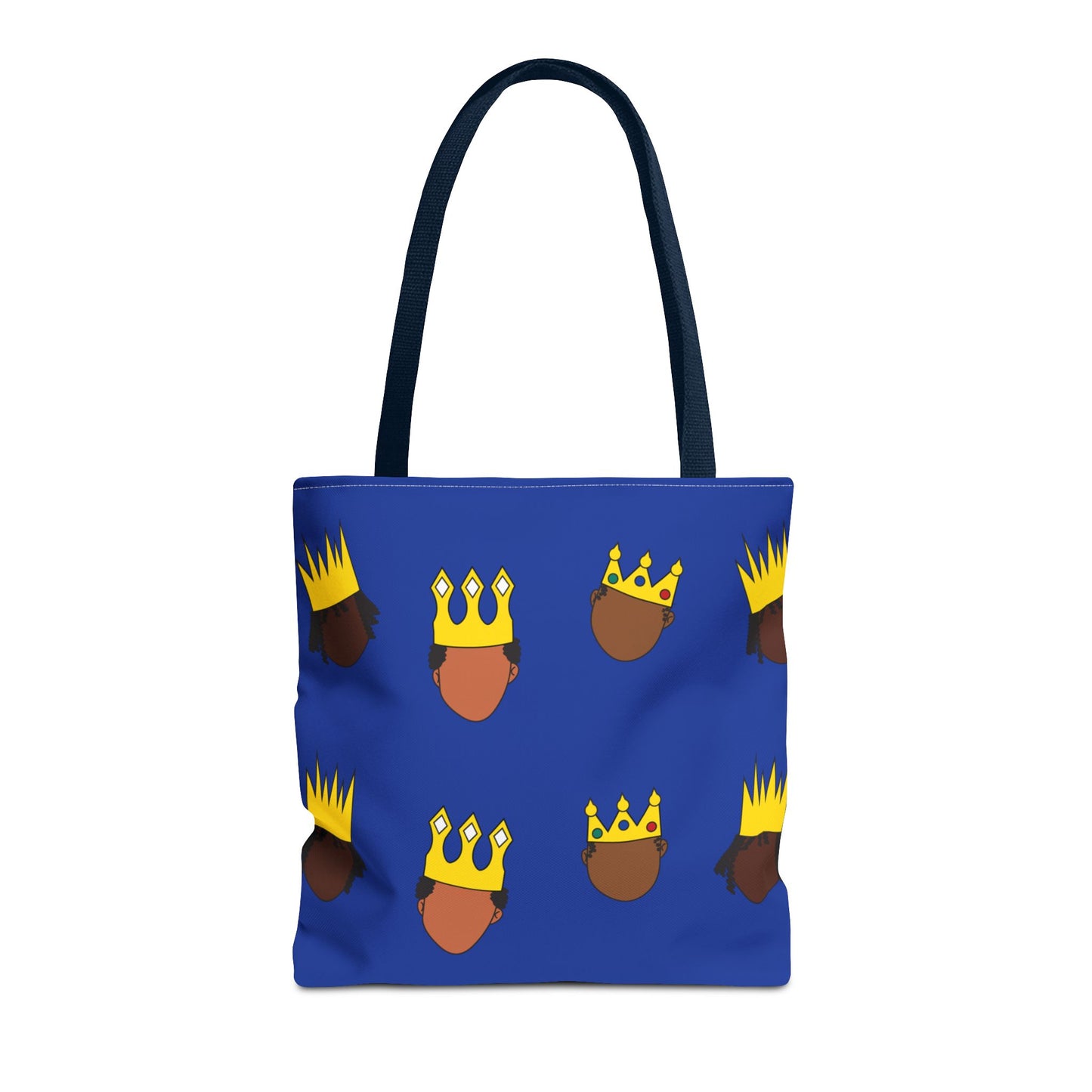 Black Kings Large-Print Canvas Tote Bag