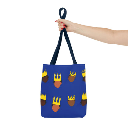 Black Kings Large-Print Canvas Tote Bag