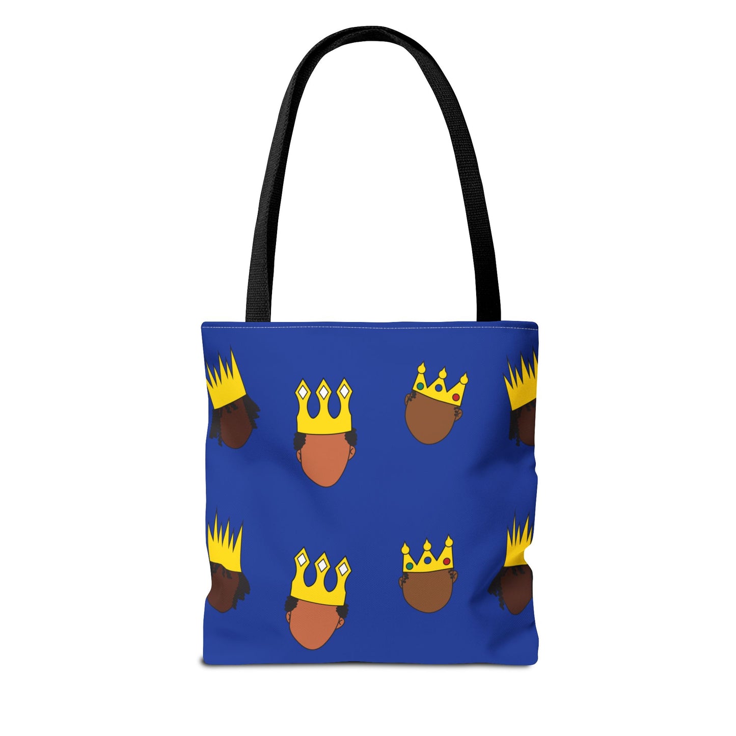 Black Kings Large-Print Canvas Tote Bag