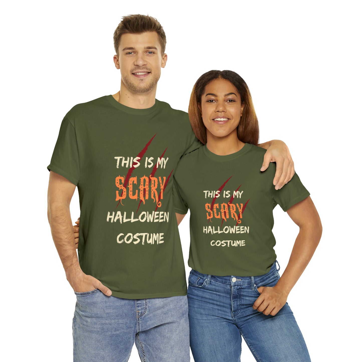 This is My Scary Halloween Costume Custom T-Shirt (Multiple Colors)