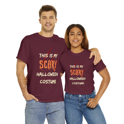 This is My Scary Halloween Costume Custom T-Shirt (Multiple Colors)