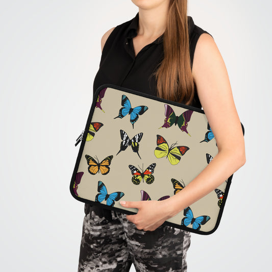 Butterfly-Print Laptop Case/Sleeve